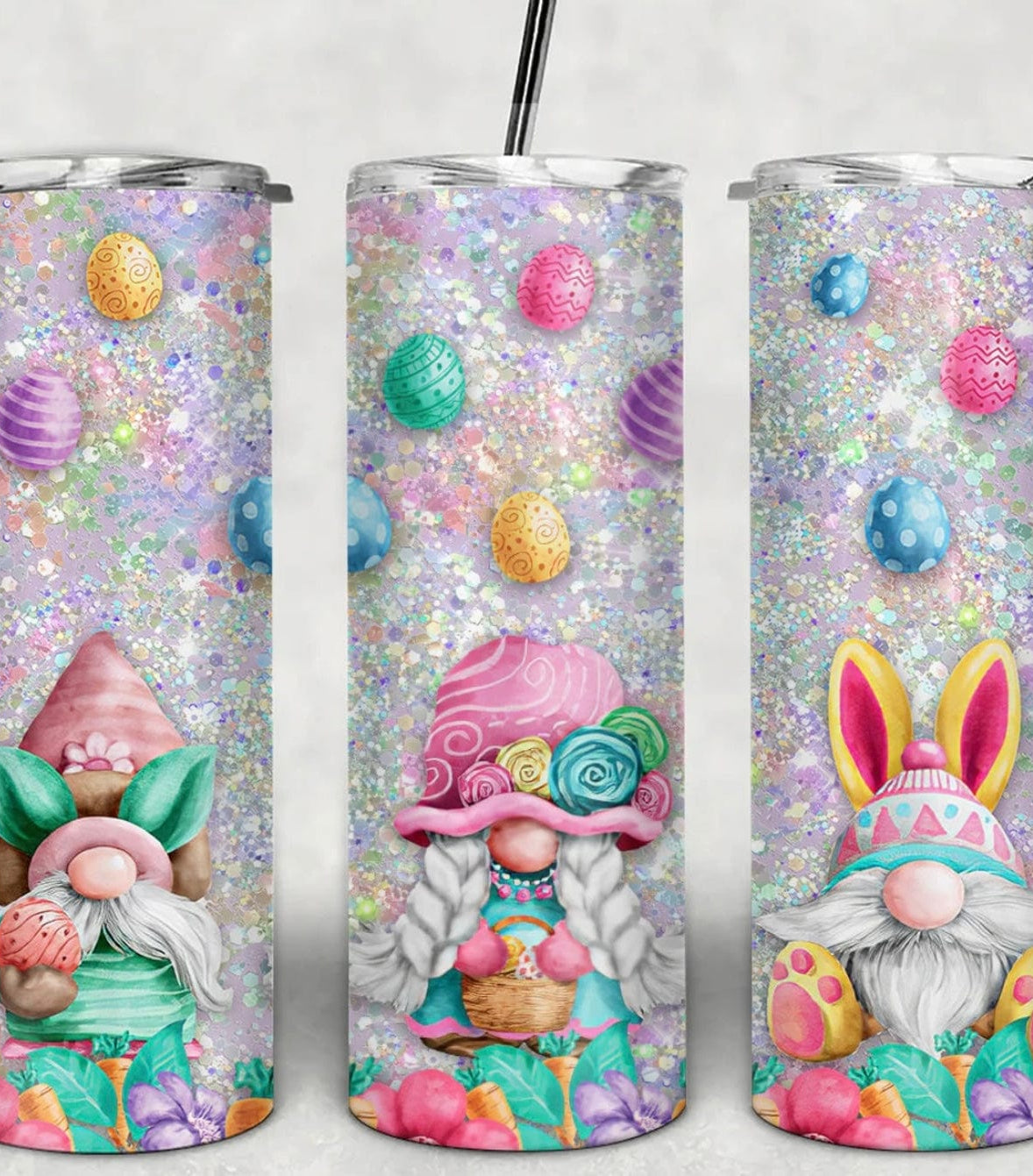 Glitter Gnomes Easter Tumbler-Stay Foxy Boutique, Florissant, Missouri
