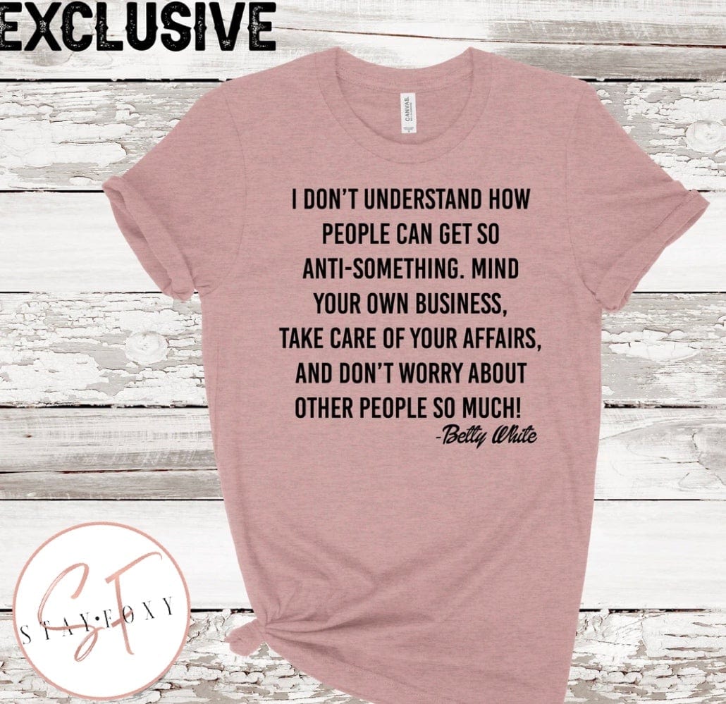 So Anti-something Graphic T-Graphic T-Stay Foxy Boutique, Florissant, Missouri
