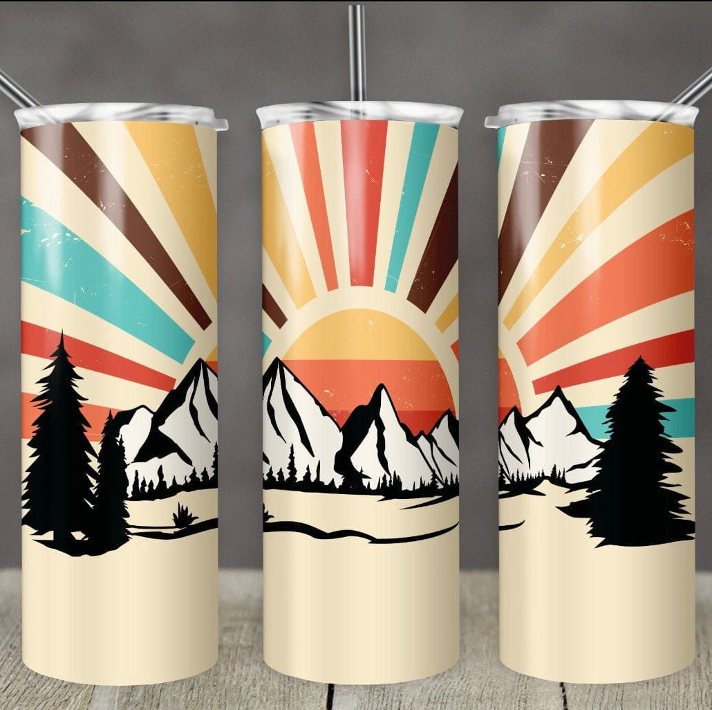 Rainbow Of Mountains Tumbler-Stay Foxy Boutique, Florissant, Missouri