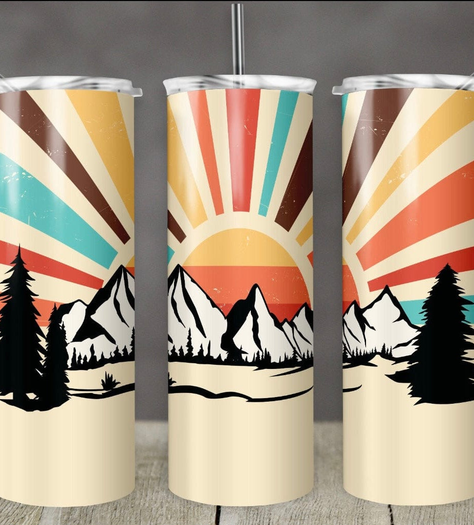 Rainbow Of Mountains Tumbler-Stay Foxy Boutique, Florissant, Missouri