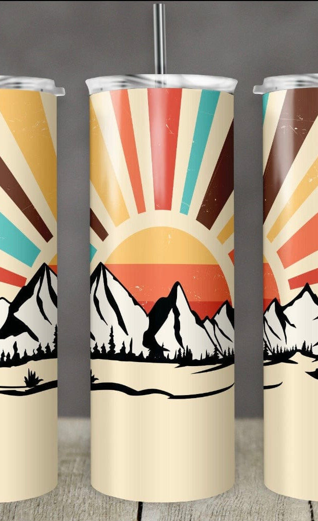 Rainbow Of Mountains Tumbler-Stay Foxy Boutique, Florissant, Missouri