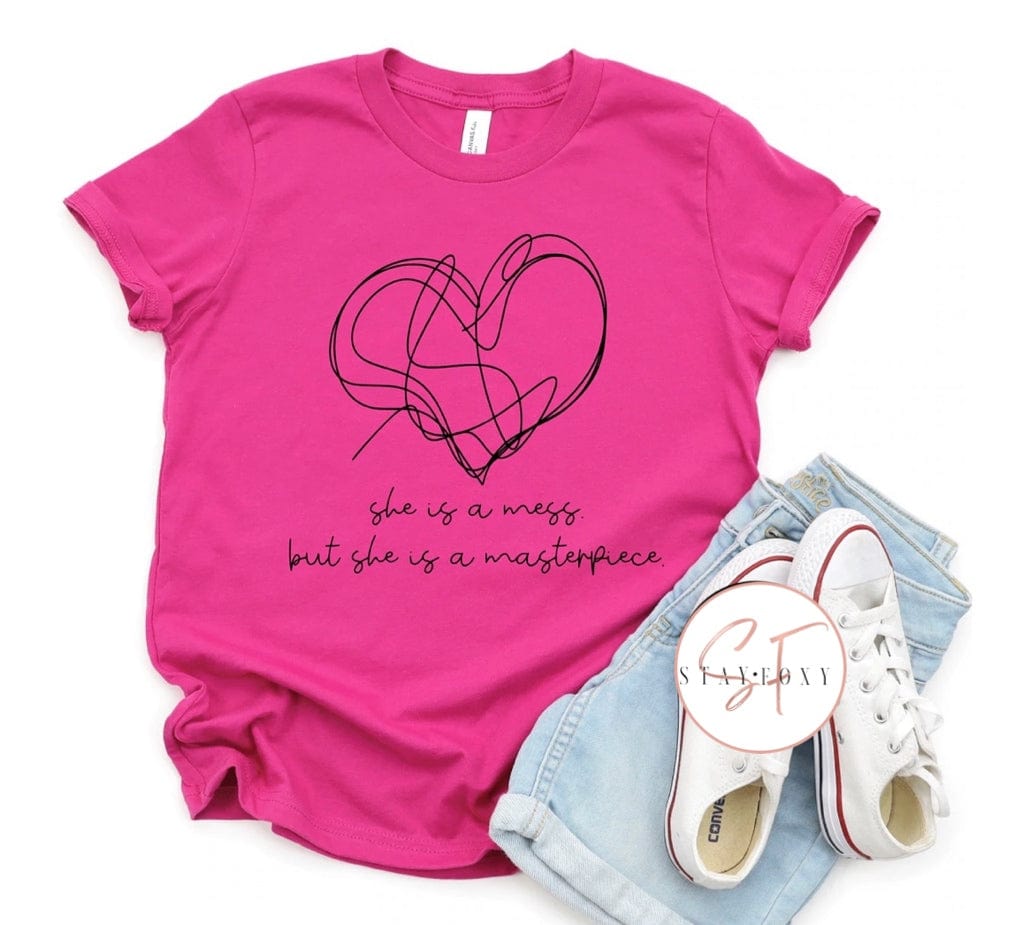 She Is A Mess Graphic T-Graphic T-Stay Foxy Boutique, Florissant, Missouri