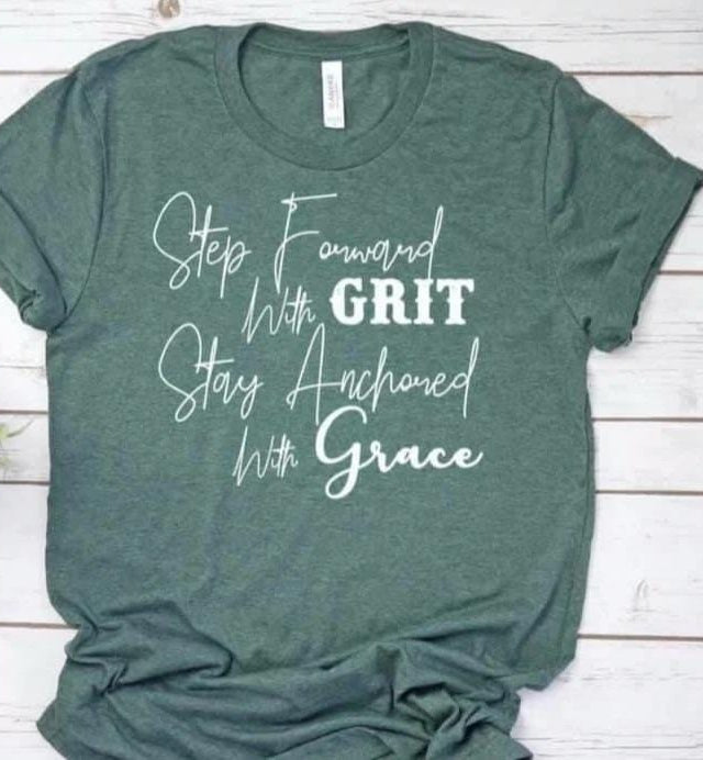Step Forward With Grit Graphic T-Graphic T-Stay Foxy Boutique, Florissant, Missouri