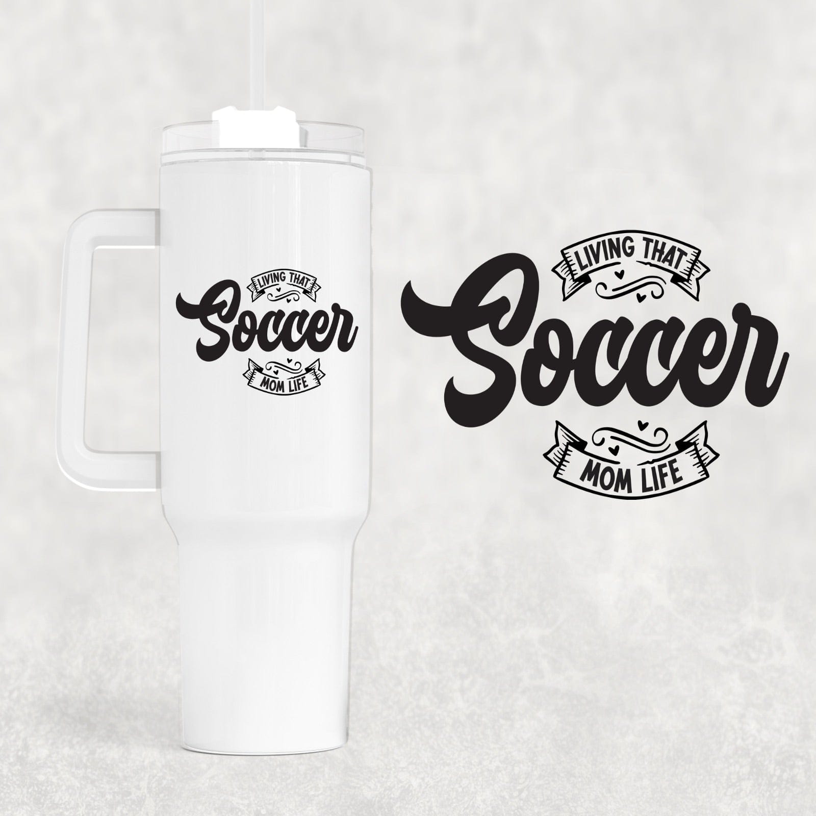 Soccer 40 oz Tumbler-Stay Foxy Boutique, Florissant, Missouri