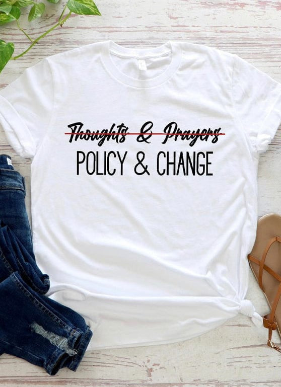 Policy Change Graphic T-Graphic T-Stay Foxy Boutique, Florissant, Missouri