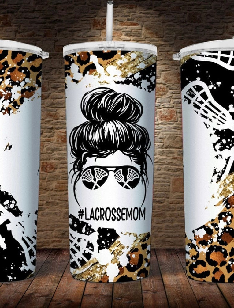 Leopard Lacrosse Tumbler-Drinkware-Stay Foxy Boutique, Florissant, Missouri