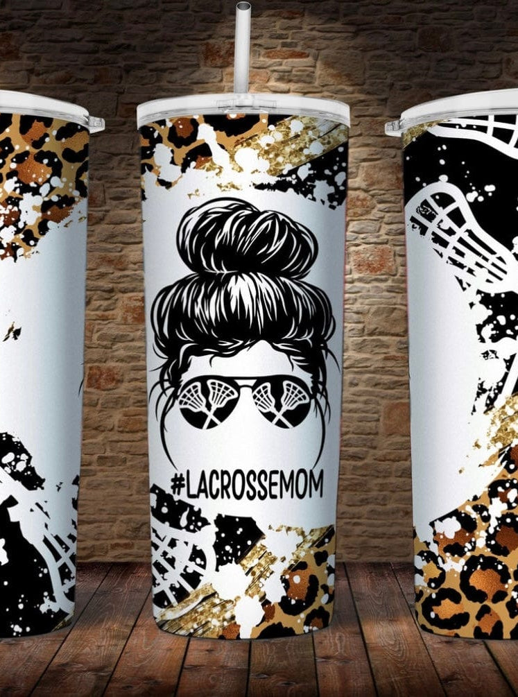 Leopard Lacrosse Tumbler-Drinkware-Stay Foxy Boutique, Florissant, Missouri