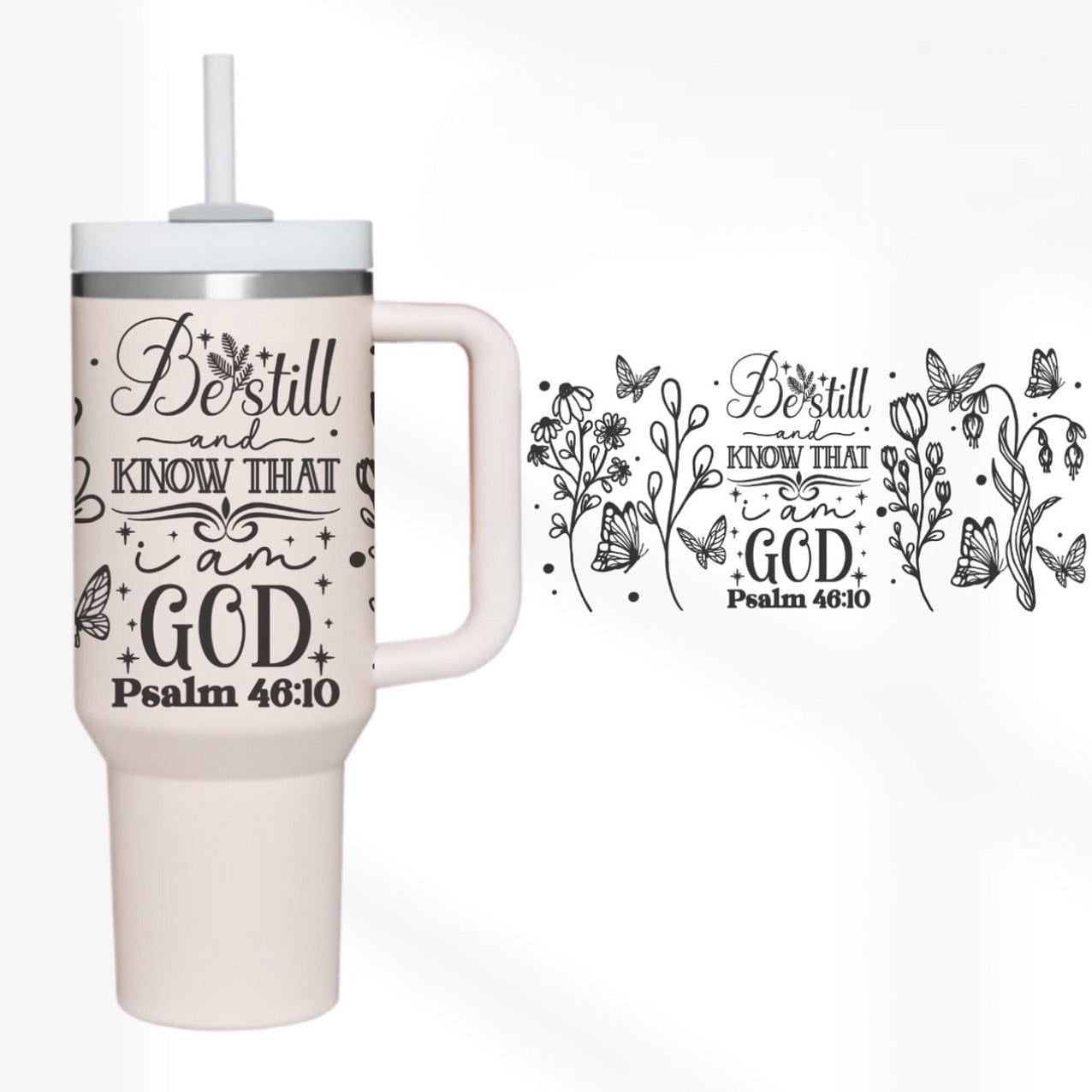 Be Still 40 oz Tumbler-Stay Foxy Boutique, Florissant, Missouri
