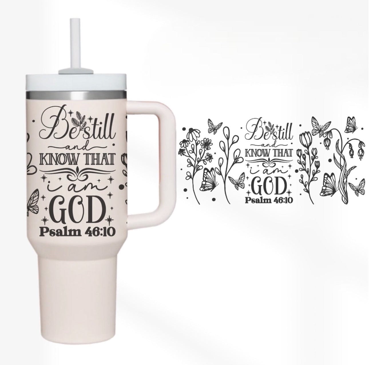 Be Still 40 oz Tumbler-Stay Foxy Boutique, Florissant, Missouri