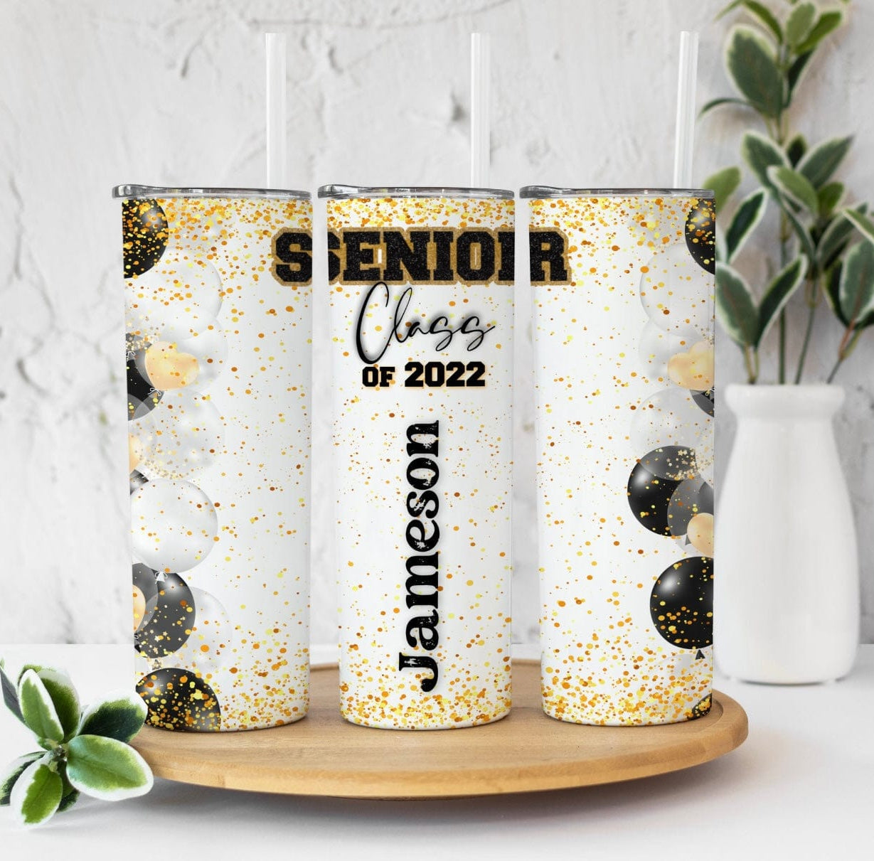 Balloons Senior 2022 Tumbler-Stay Foxy Boutique, Florissant, Missouri