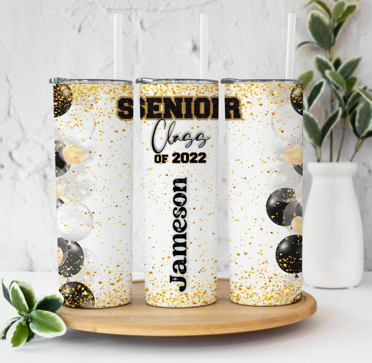 Balloons Senior 2022 Tumbler-Stay Foxy Boutique, Florissant, Missouri