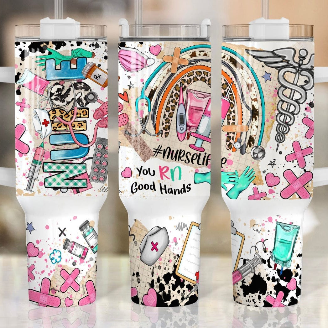 Nurse 40 oz Tumbler P-Stay Foxy Boutique, Florissant, Missouri