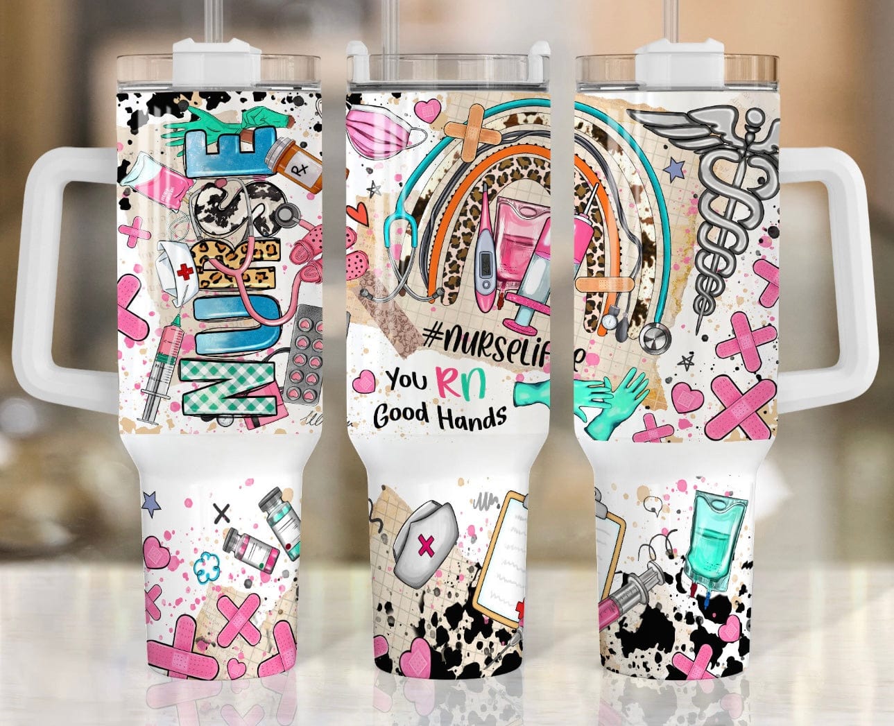 Nurse 40 oz Tumbler P-Stay Foxy Boutique, Florissant, Missouri