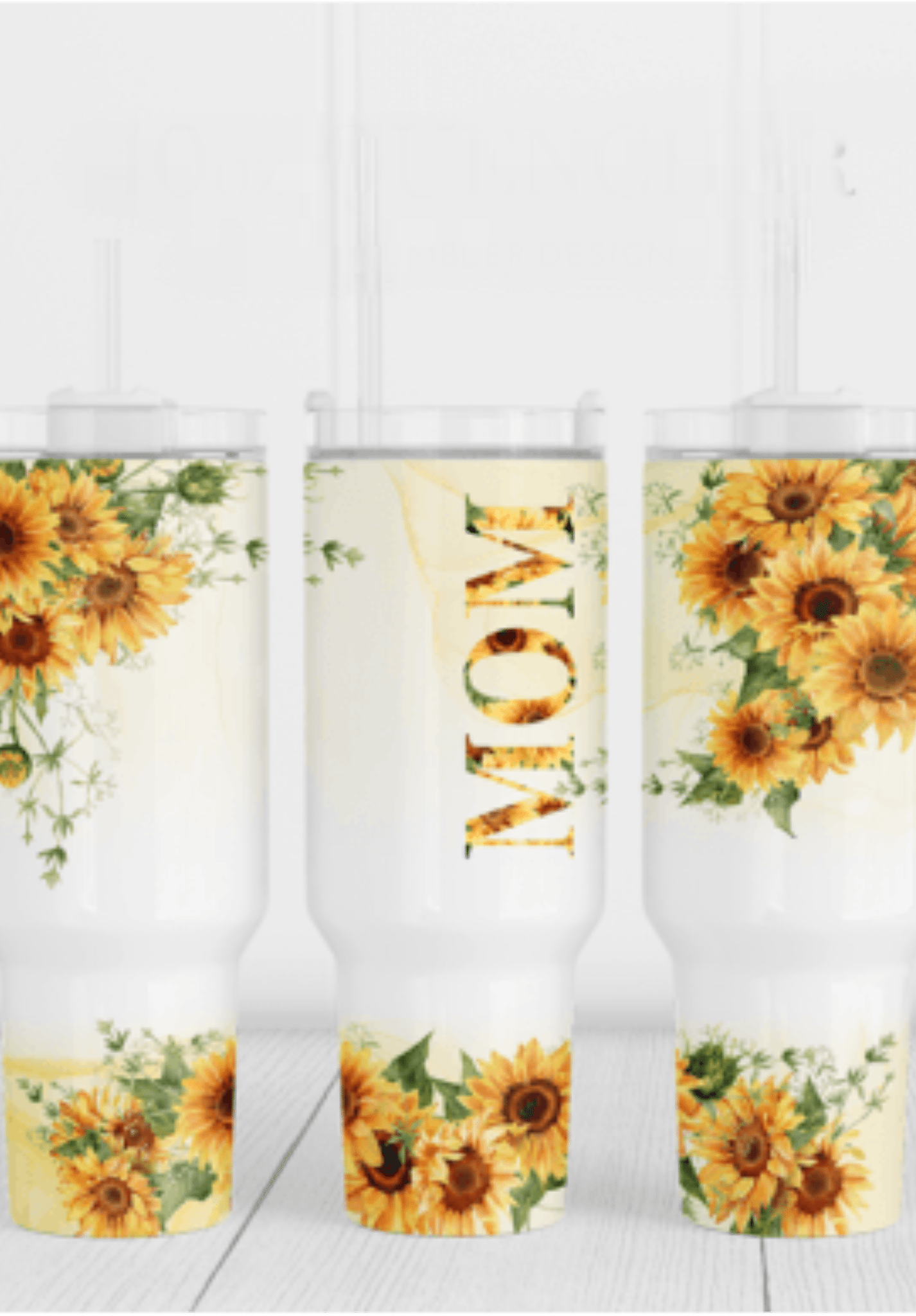 Sunflower Mom 40 oz Tumbler-Stay Foxy Boutique, Florissant, Missouri