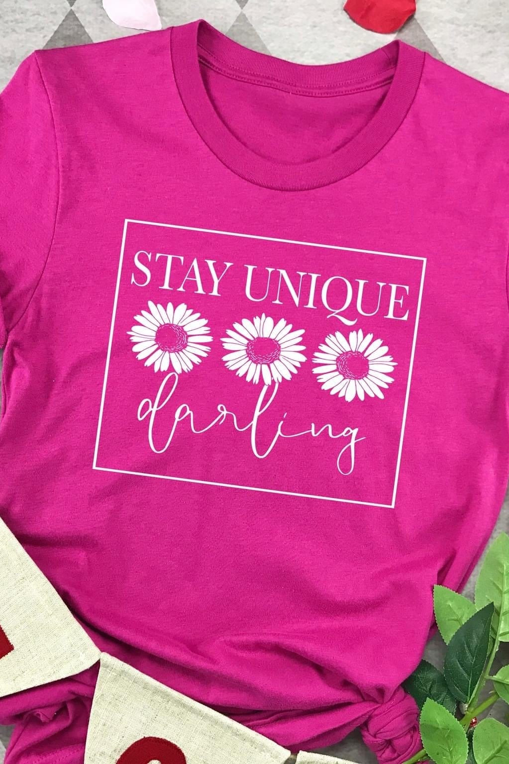 Stay Unique Graphic T #272-Graphic T-Stay Foxy Boutique, Florissant, Missouri