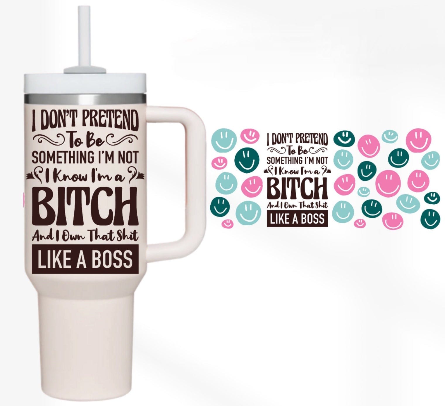 I Don’t Pretend 40 oz Tumbler-Stay Foxy Boutique, Florissant, Missouri