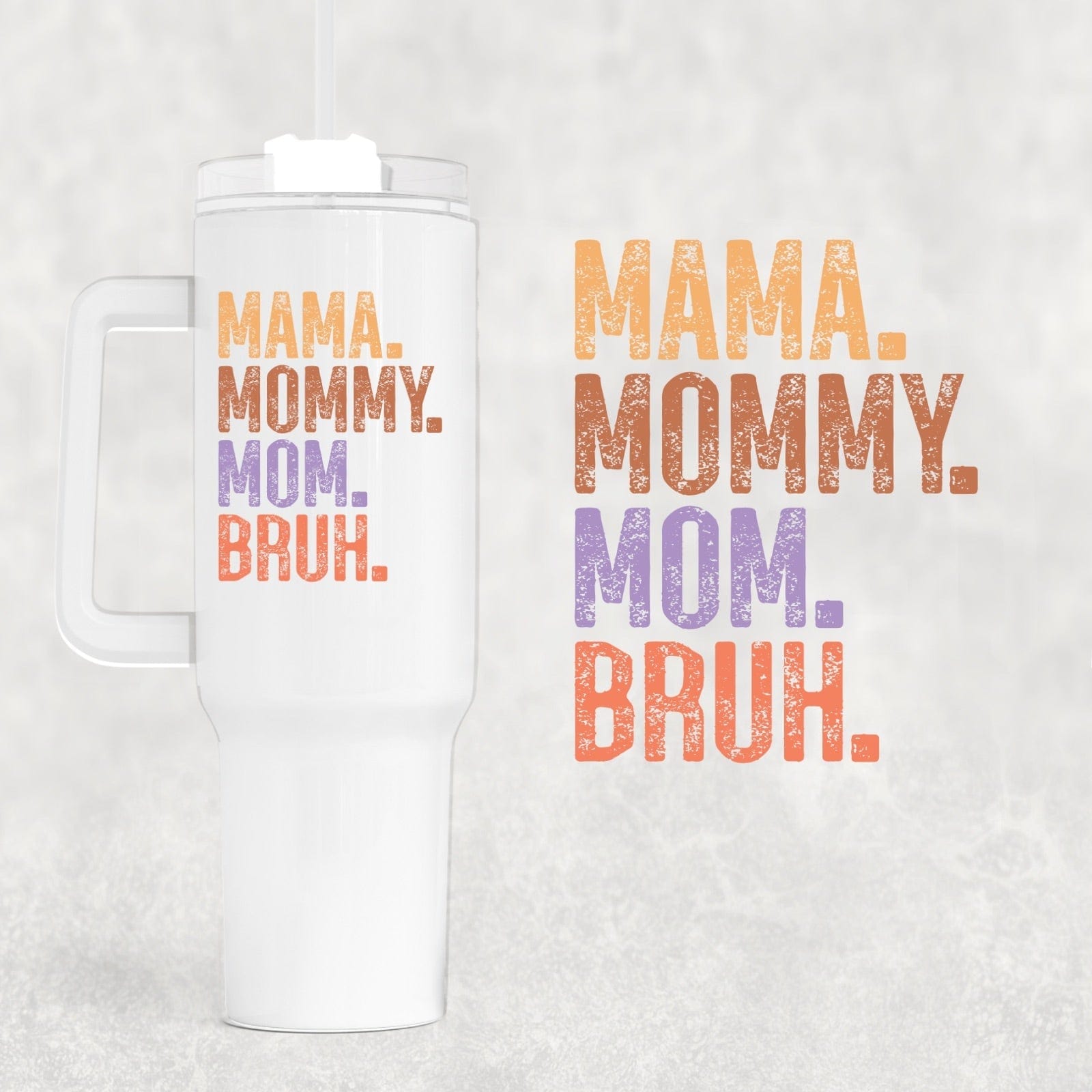 Bruh 40 oz Tumbler-Stay Foxy Boutique, Florissant, Missouri