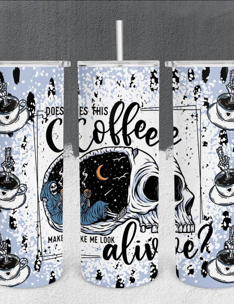 Make Me Look Alive Tumbler-Drinkware-Stay Foxy Boutique, Florissant, Missouri