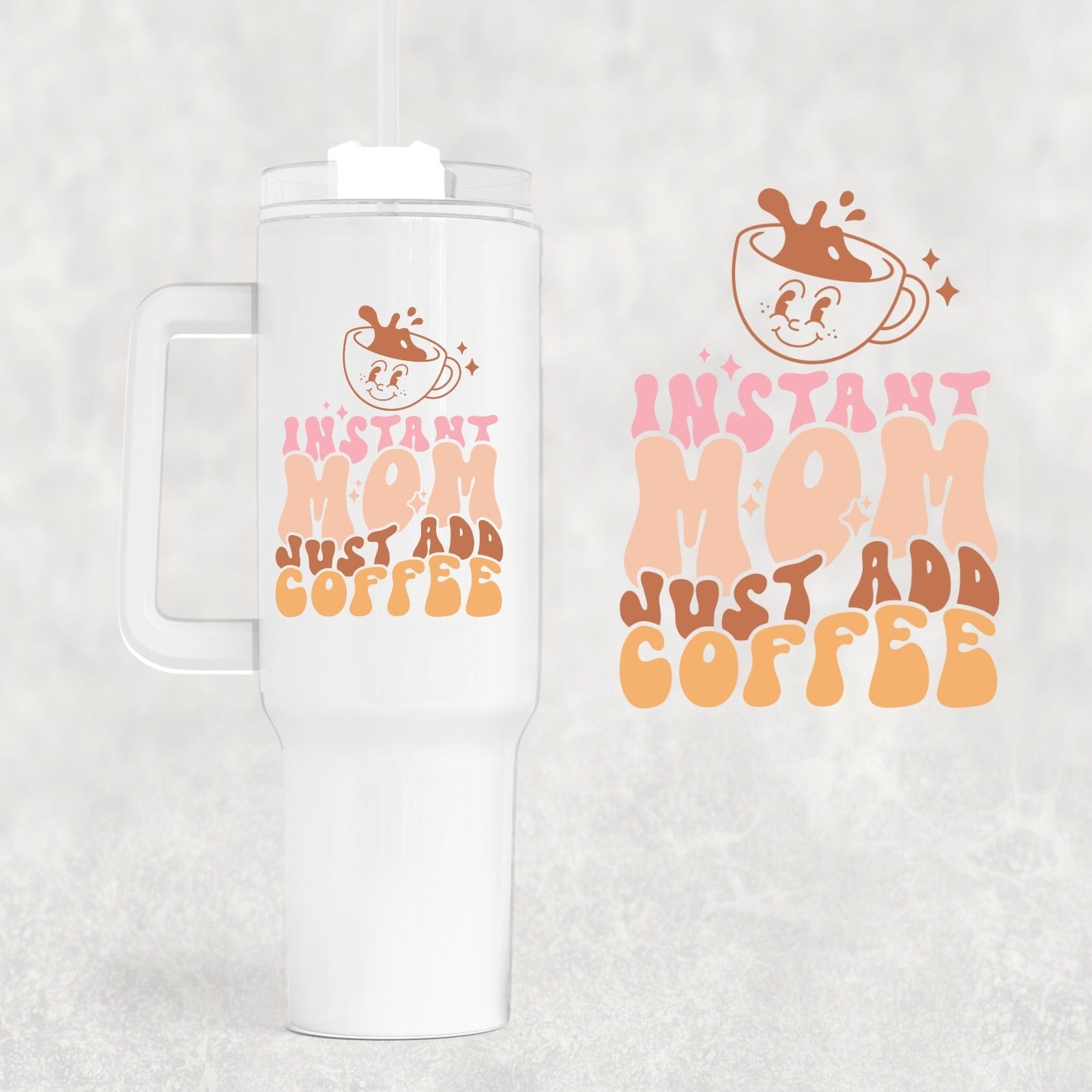 Instant Mom 40 oz Tumbler-Stay Foxy Boutique, Florissant, Missouri