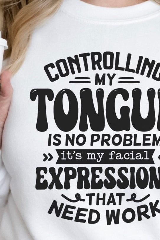 Controlling My Tongue Graphic T-Graphic T-Stay Foxy Boutique, Florissant, Missouri