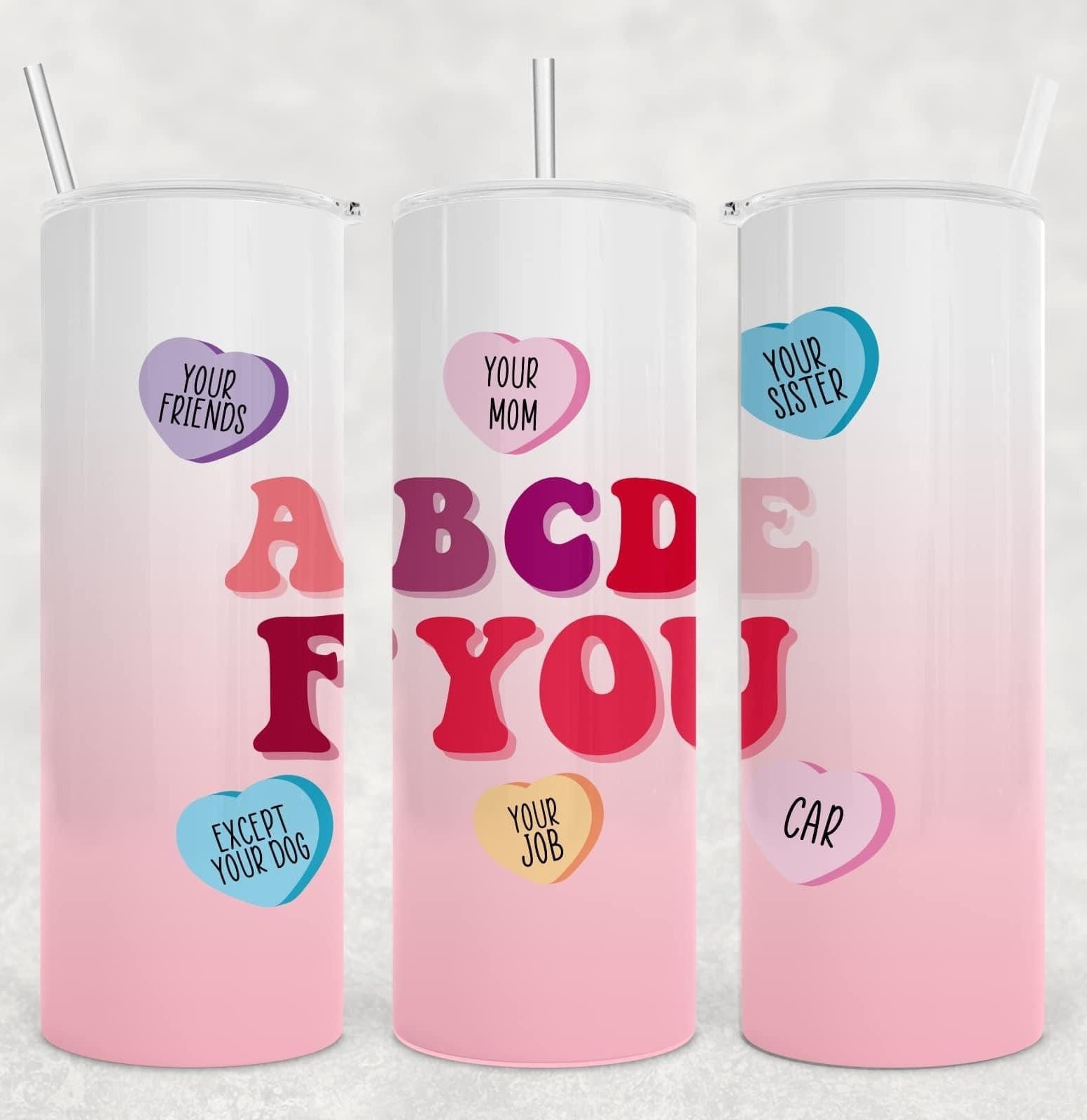 ABCDE OMBRÉ Tumbler-Stay Foxy Boutique, Florissant, Missouri