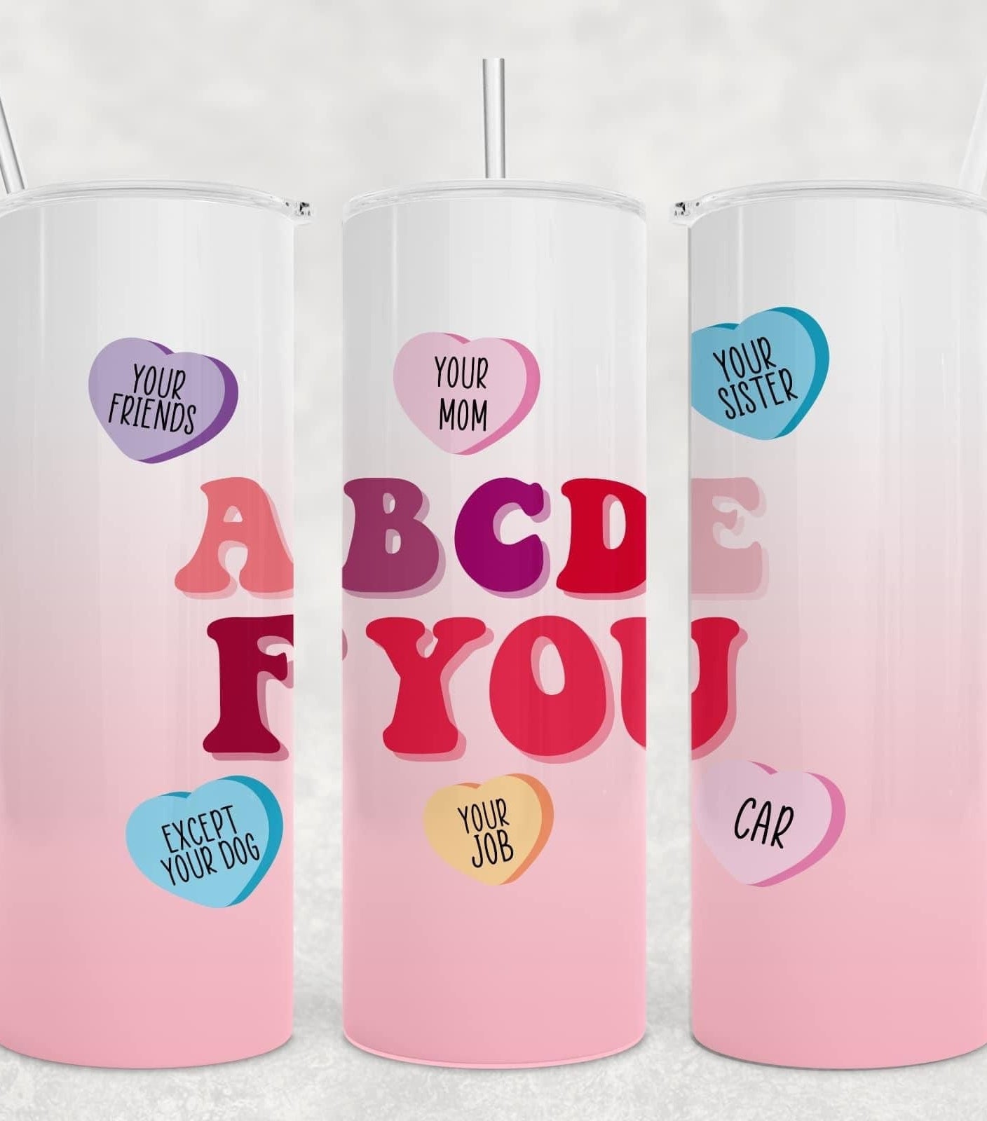 ABCDE OMBRÉ Tumbler-Stay Foxy Boutique, Florissant, Missouri