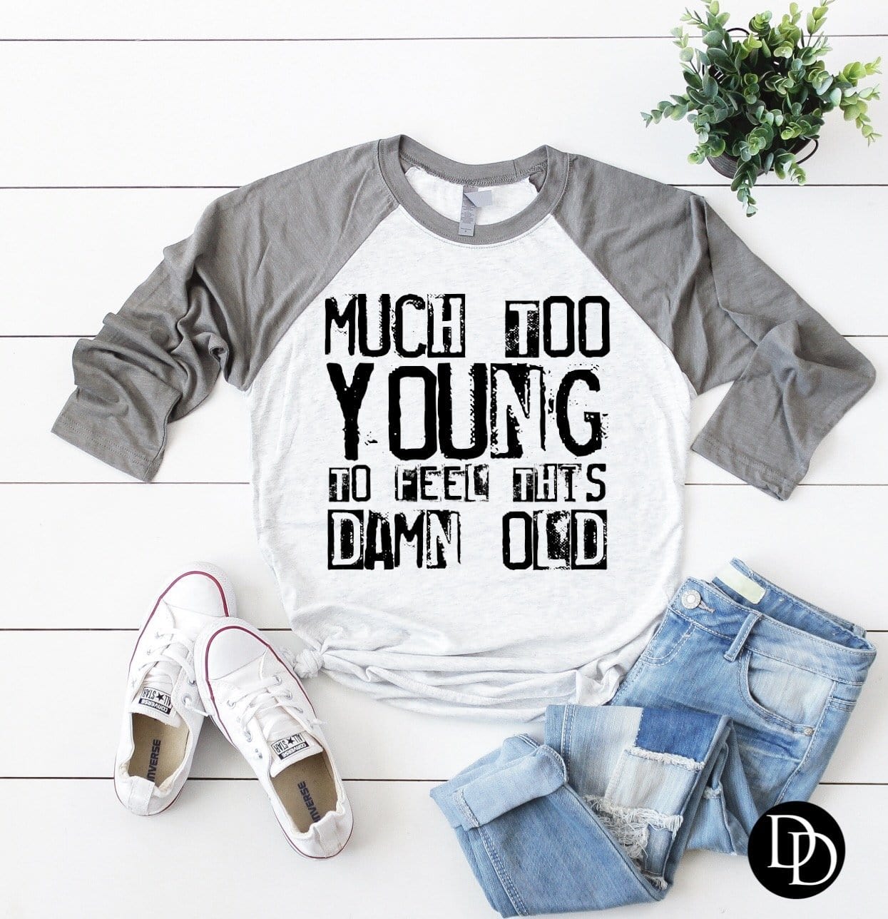 Much Too Young Graphic T #194-Graphic T-Stay Foxy Boutique, Florissant, Missouri