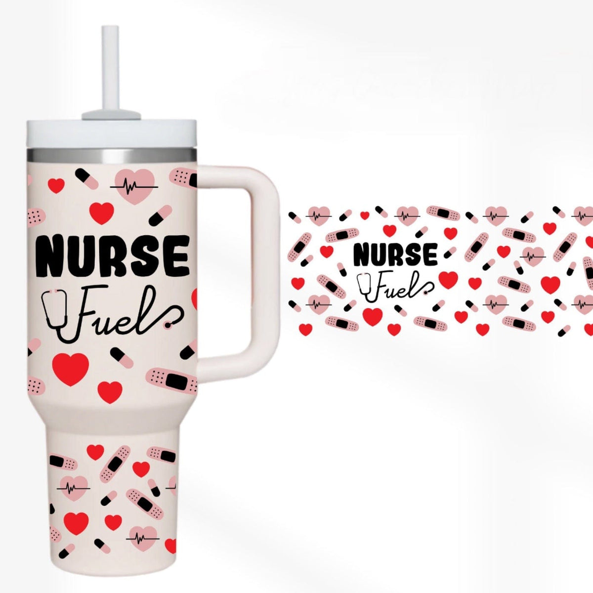 Nurse Fuel 40 oz Tumbler-Stay Foxy Boutique, Florissant, Missouri