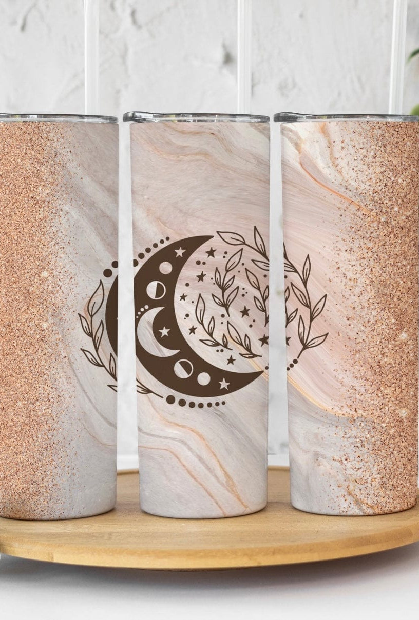 Crescent Moon Tumbler-Stay Foxy Boutique, Florissant, Missouri