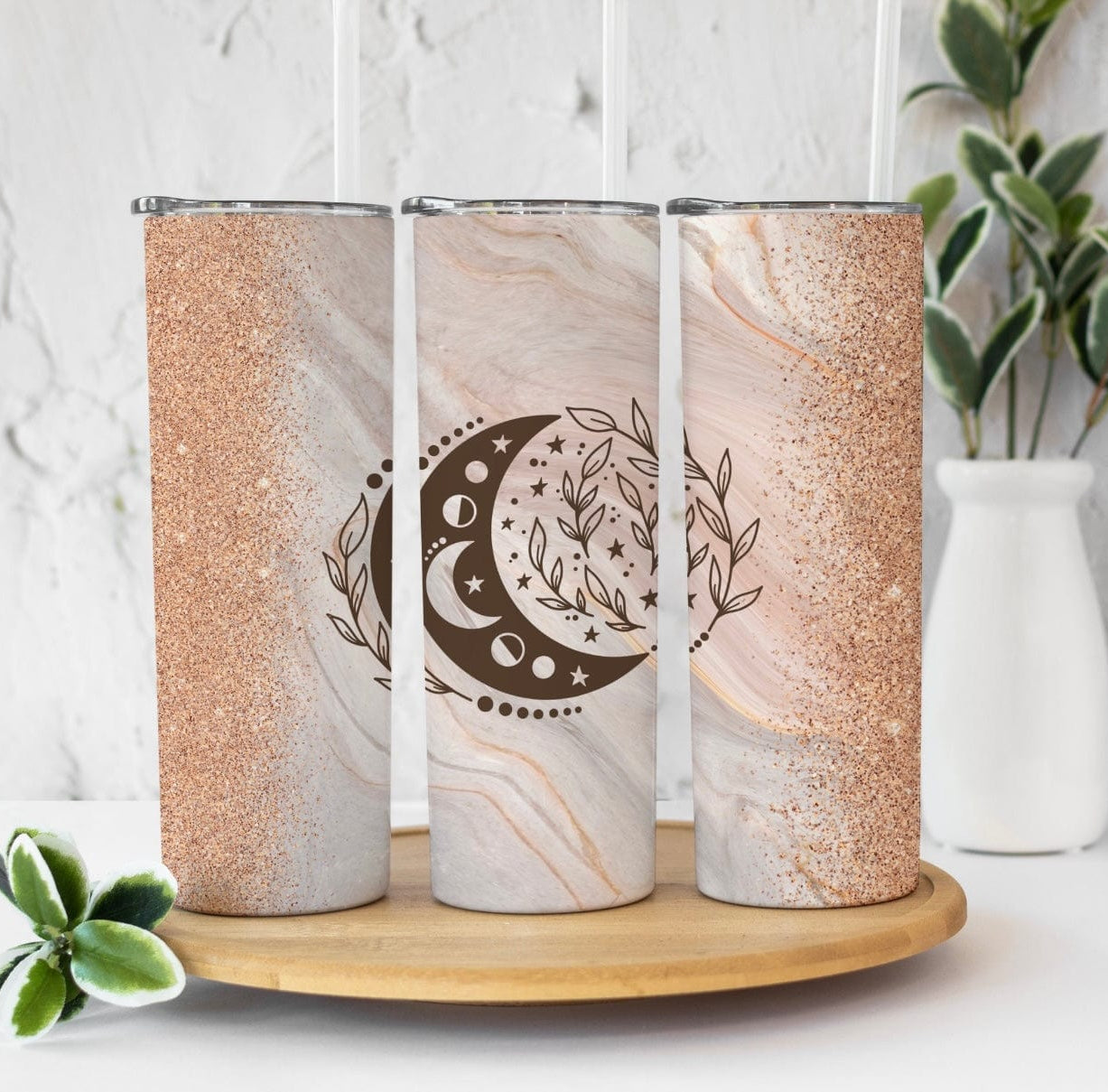 Crescent Moon Tumbler-Stay Foxy Boutique, Florissant, Missouri