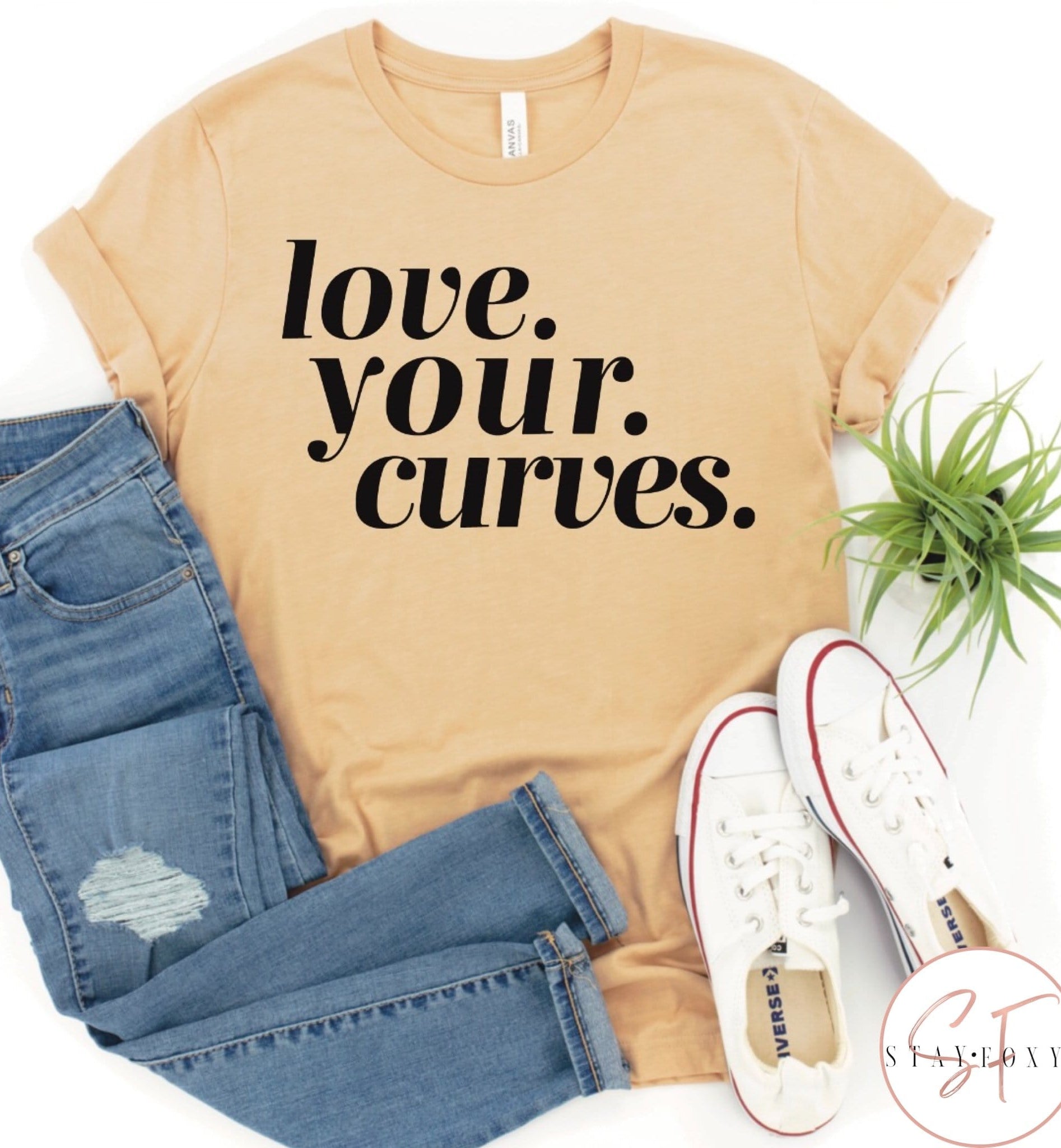Love. Your. Curves. Graphic T-Graphic T-Stay Foxy Boutique, Florissant, Missouri