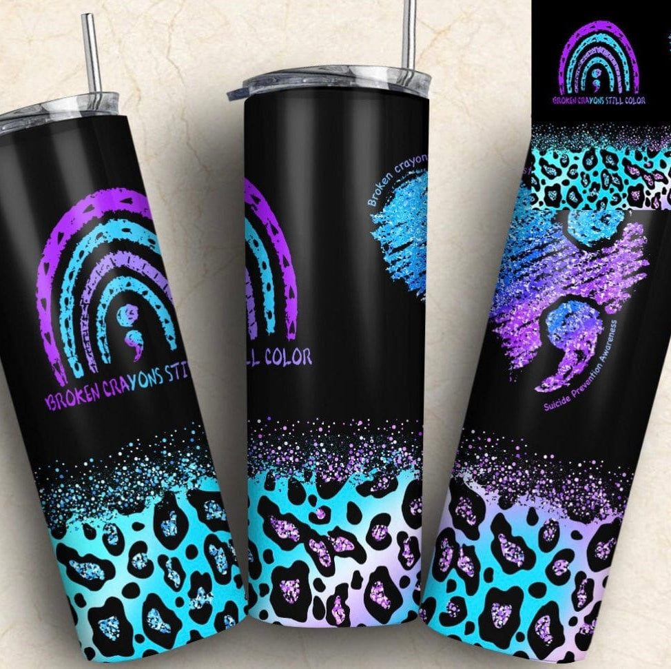 Broken Crayons Tumbler-Stay Foxy Boutique, Florissant, Missouri