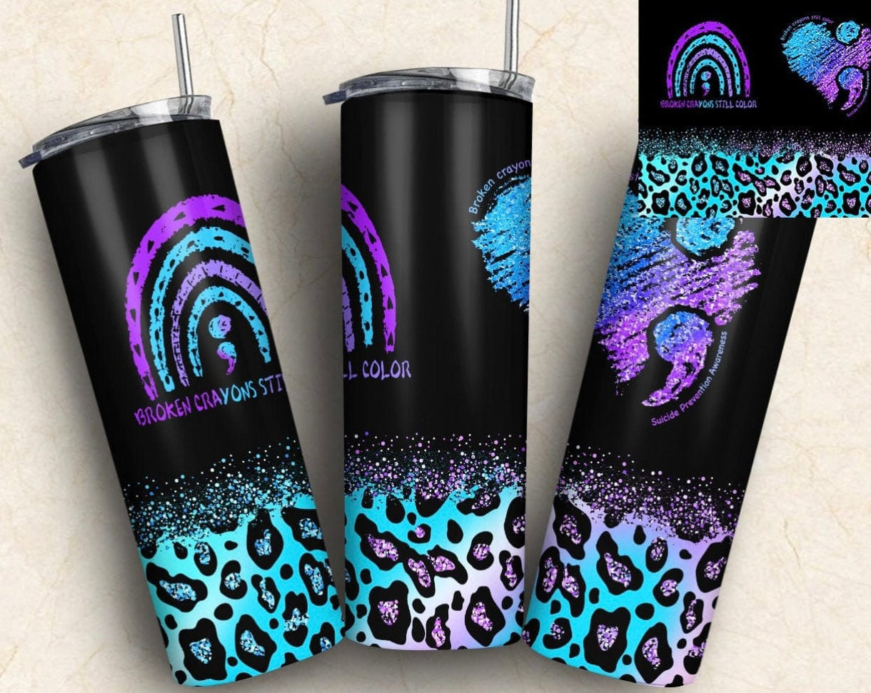 Broken Crayons Tumbler-Stay Foxy Boutique, Florissant, Missouri