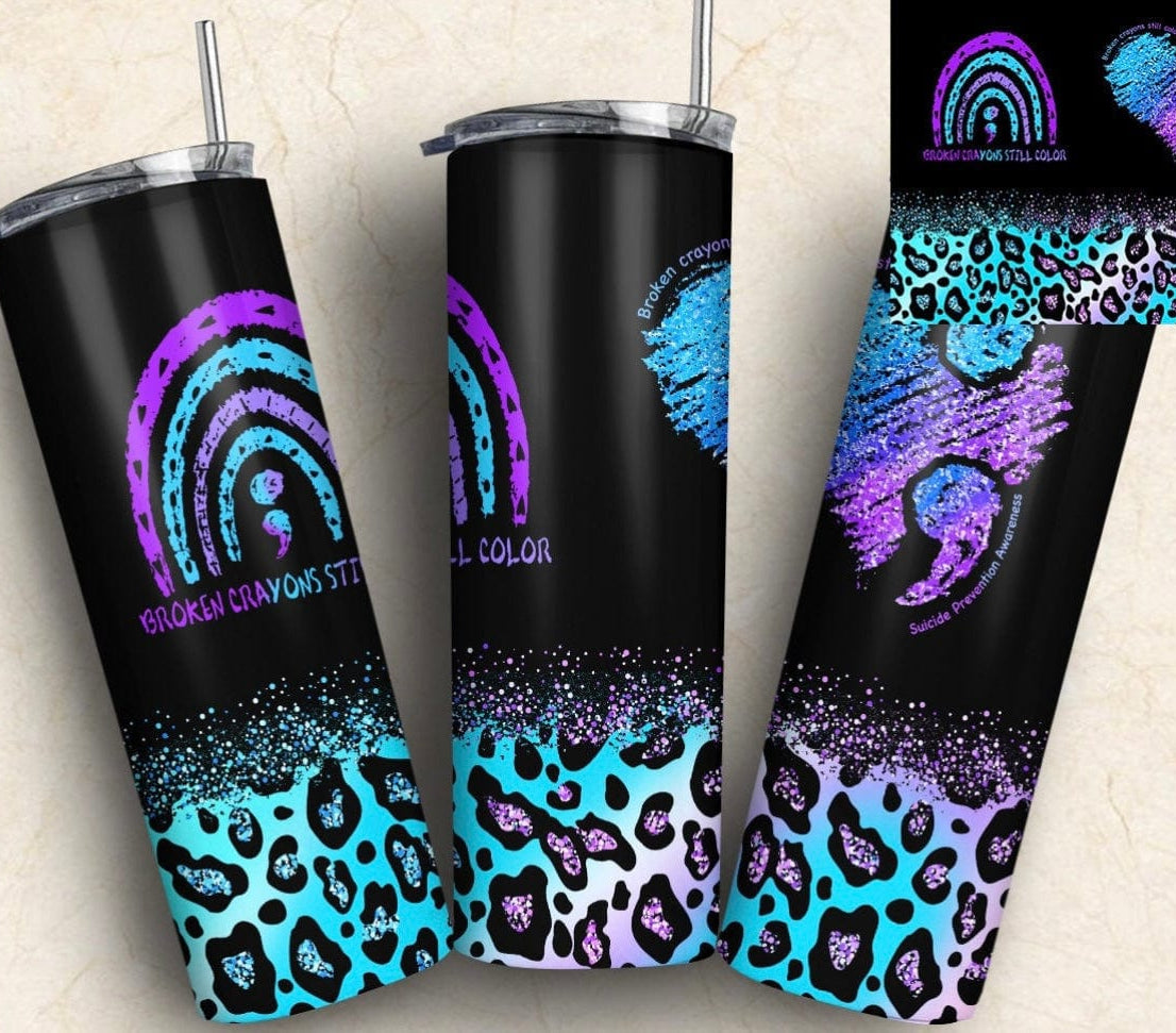 Broken Crayons Tumbler-Stay Foxy Boutique, Florissant, Missouri