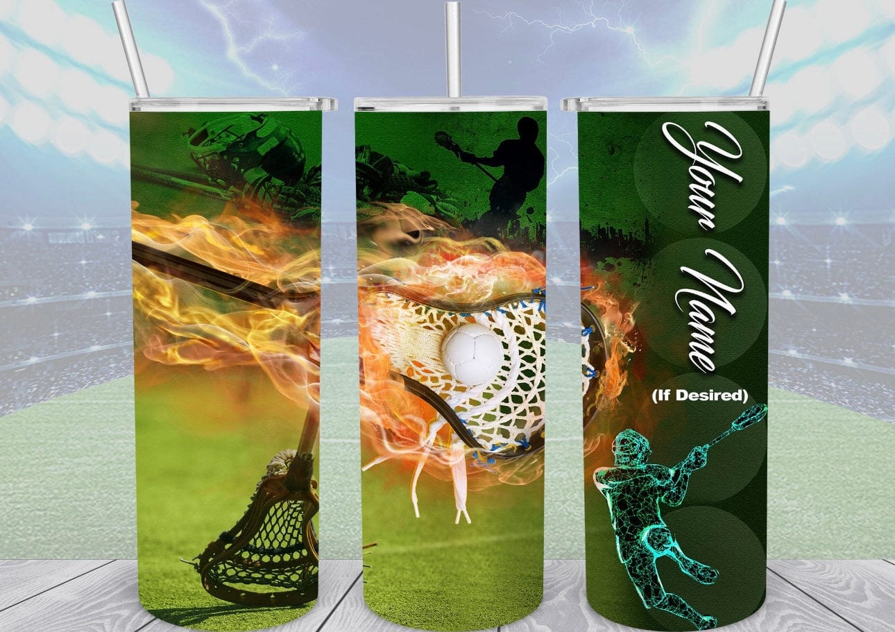 Fire Lacrosse Tumbler-Drinkware-Stay Foxy Boutique, Florissant, Missouri