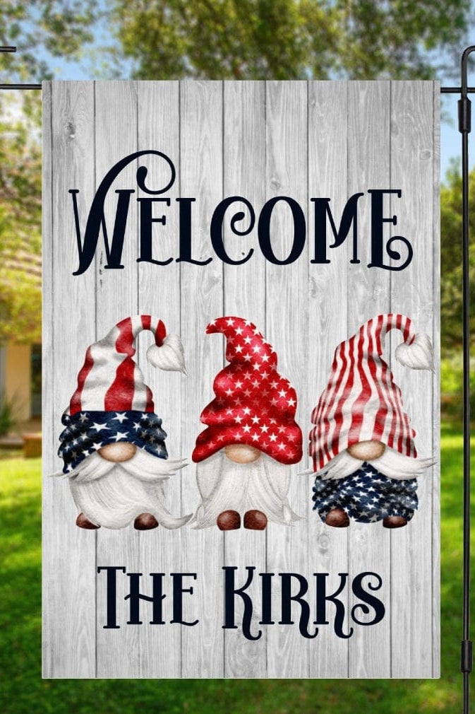 Americana Gnomes Garden Flag-Stay Foxy Boutique, Florissant, Missouri