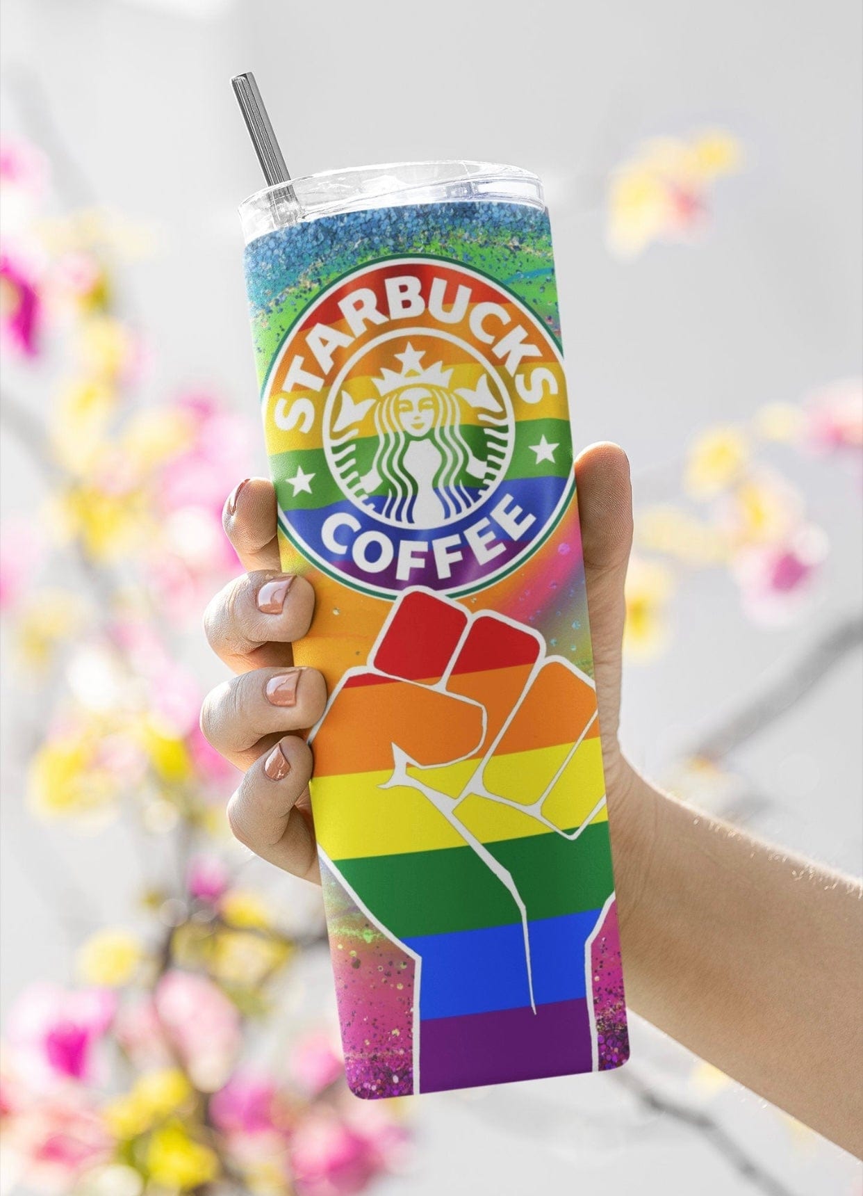 Pride Starbucks Tumbler-Drinkware-Stay Foxy Boutique, Florissant, Missouri