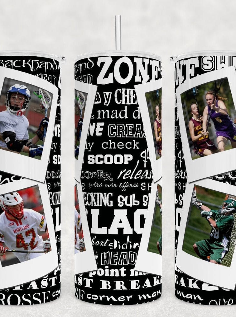 Photo Lacrosse Tumbler-Drinkware-Stay Foxy Boutique, Florissant, Missouri