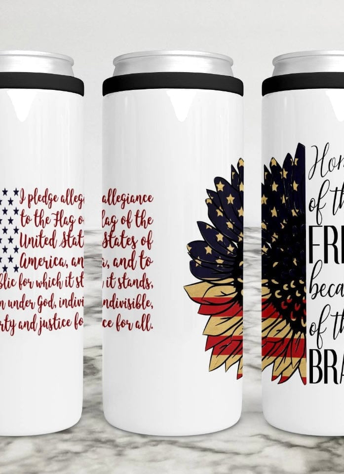 HOME of The Free CAN COOLER-Stay Foxy Boutique, Florissant, Missouri