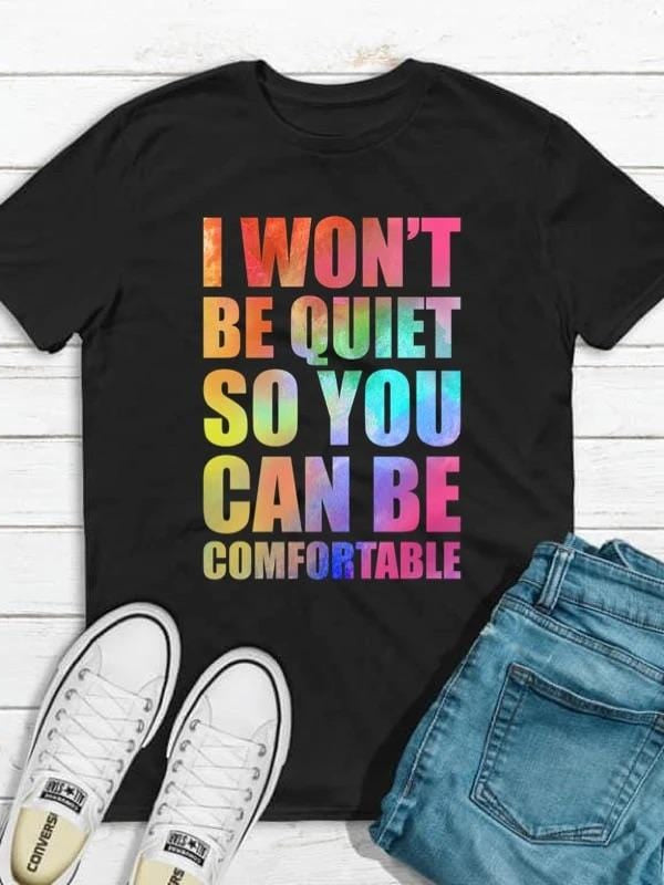 I will not be Quiet Graphic T #209-Graphic T-Stay Foxy Boutique, Florissant, Missouri