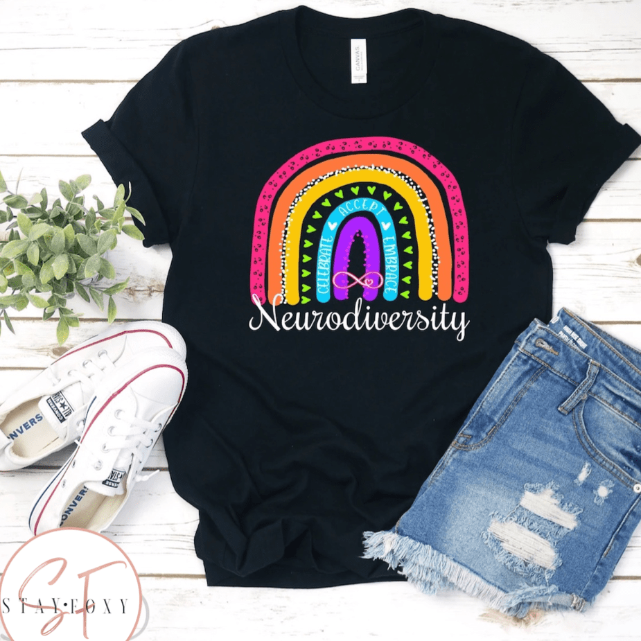 Neurodiversity Graphic T-Graphic T-Stay Foxy Boutique, Florissant, Missouri