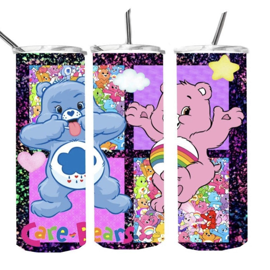 Glitter Care Bears Tumbler-Stay Foxy Boutique, Florissant, Missouri