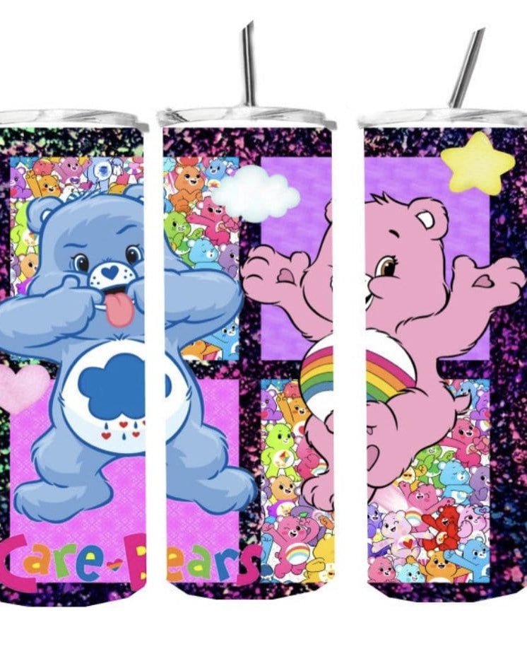 Glitter Care Bears Tumbler-Stay Foxy Boutique, Florissant, Missouri