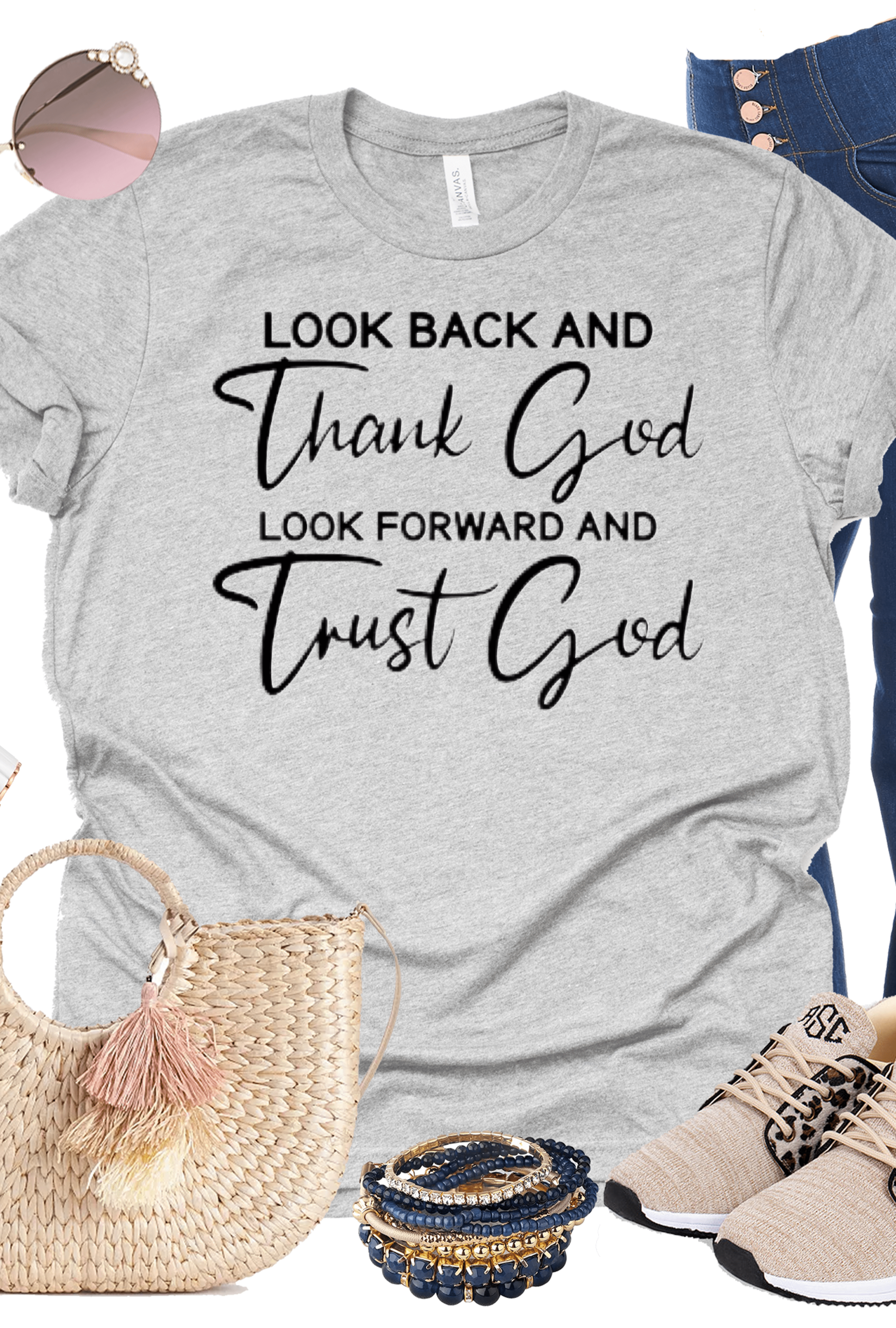 Look Back Graphic T-Graphic T-Stay Foxy Boutique, Florissant, Missouri