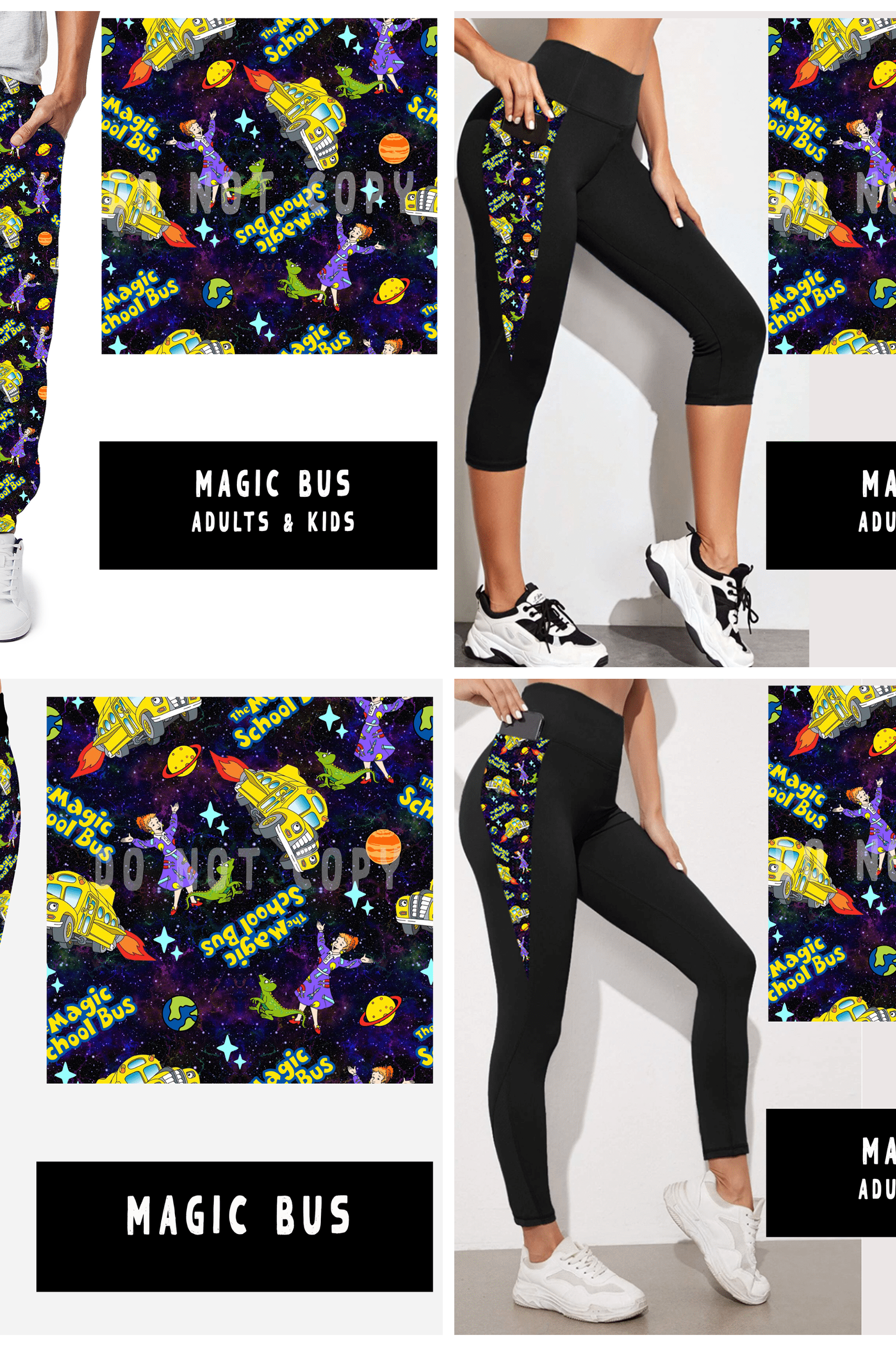 OUTFIT RUN 5-MAGIC BUS LEGGINGS/CAPRI/JOGGERS-Stay Foxy Boutique, Florissant, Missouri
