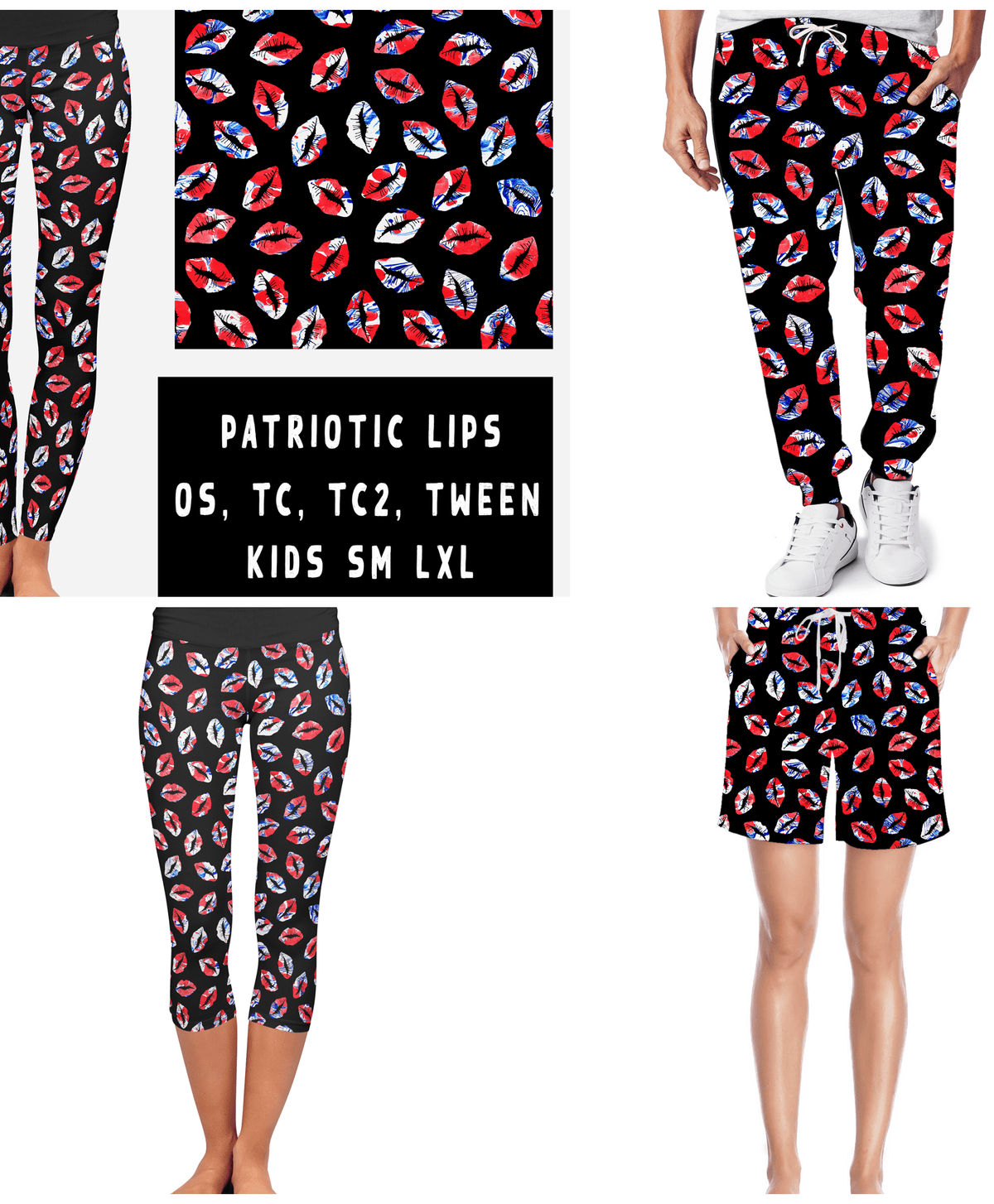 BATCH 56-PATRIOTIC LIPS-Stay Foxy Boutique, Florissant, Missouri
