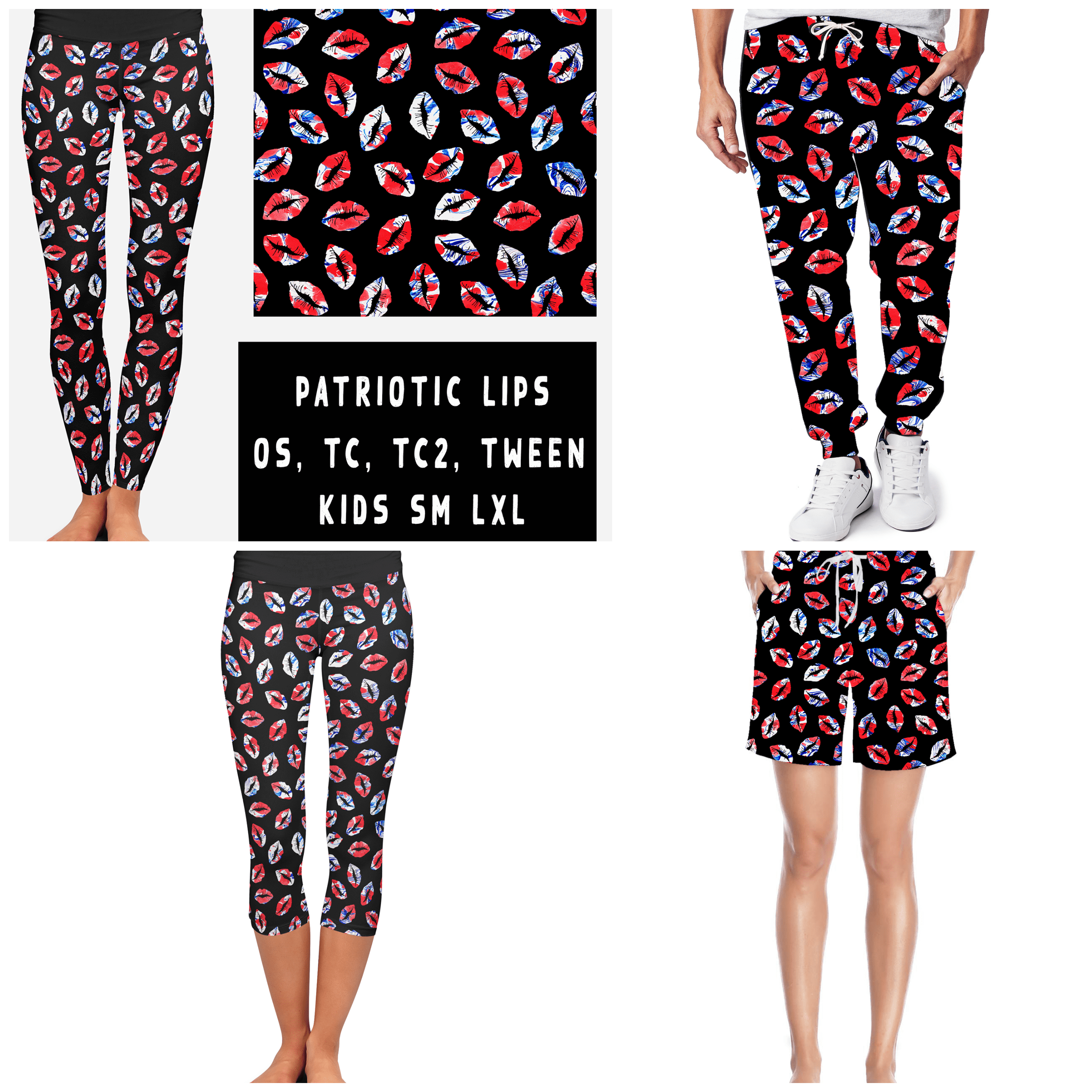 BATCH 56-PATRIOTIC LIPS-Stay Foxy Boutique, Florissant, Missouri