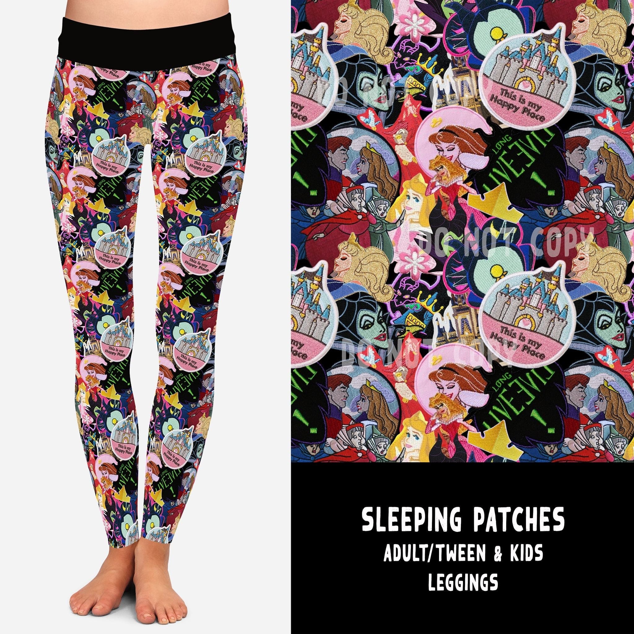 PATCH RUN-SLEEPING PATCHES LEGGINGS/JOGGERS-Stay Foxy Boutique, Florissant, Missouri