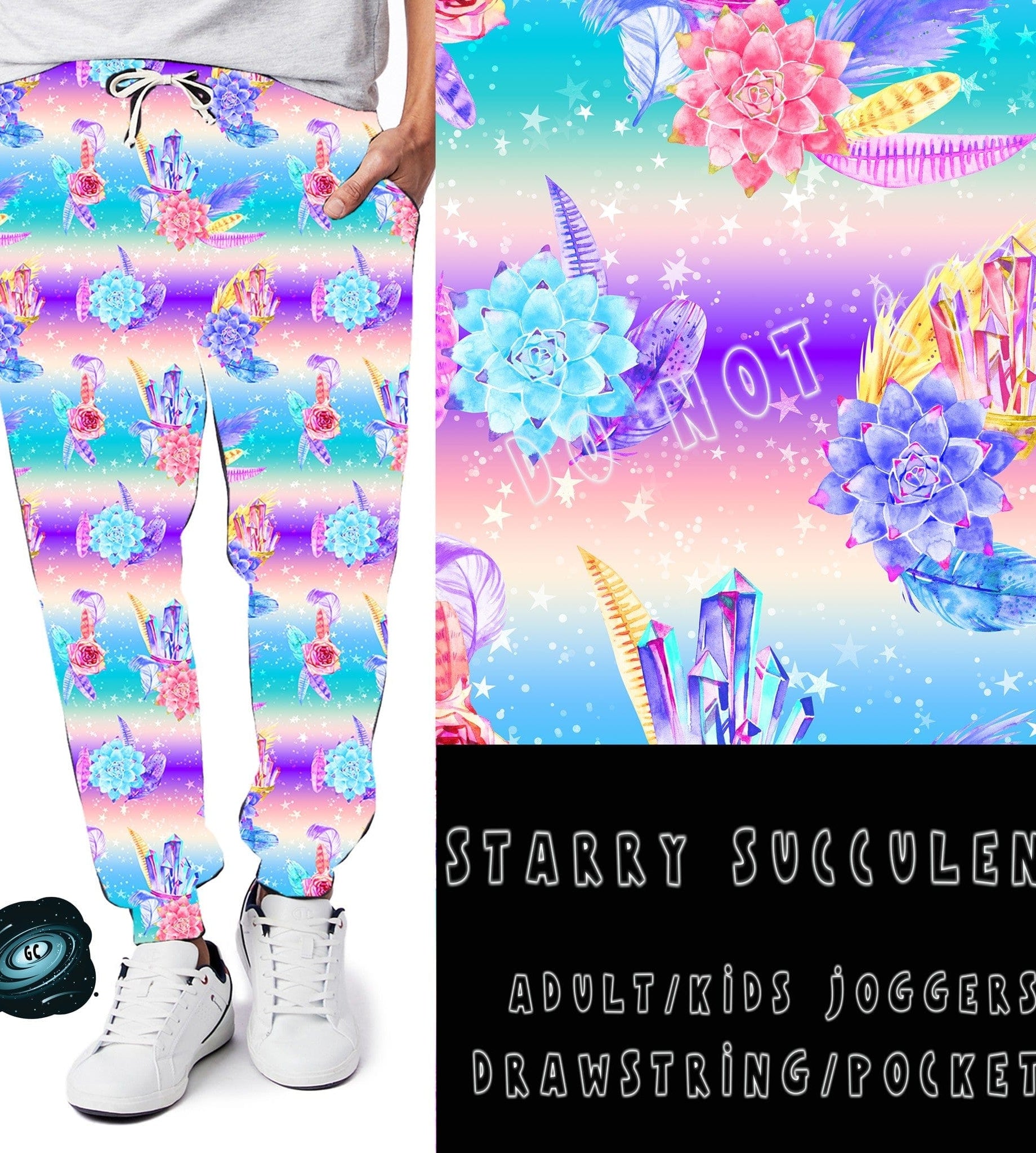 BATCH 65- STARRY SUCCULENT LEGGINGS/CAPRI/JOGGERS-Stay Foxy Boutique, Florissant, Missouri