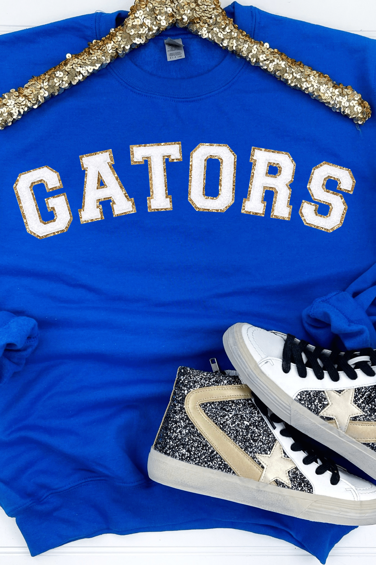 PREORDER: Game Day Patch Sweatshirt-Womens-Stay Foxy Boutique, Florissant, Missouri